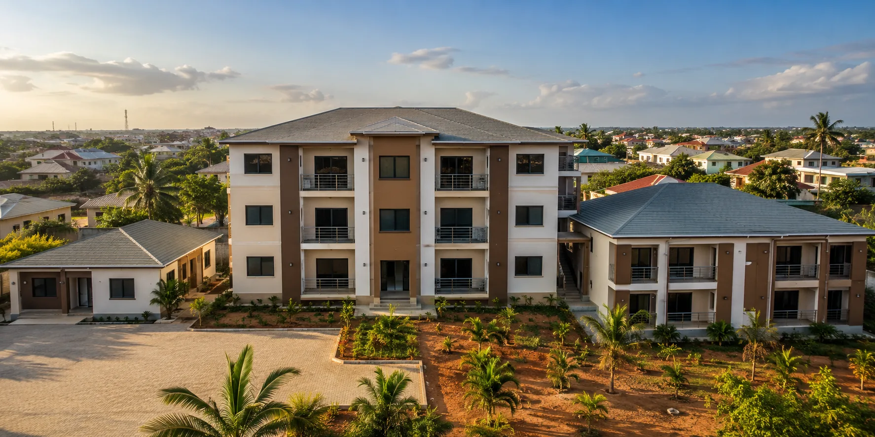 Completed residential development in Accra