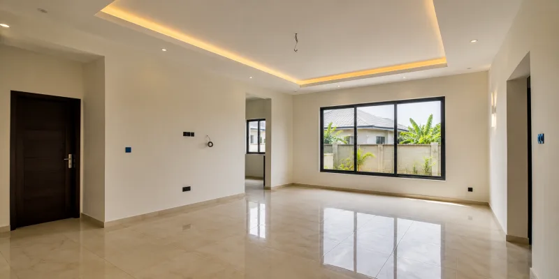 Interior finishing work on a Kwesi Kyei Ltd project